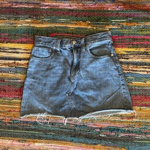 Madewell cut off skirt